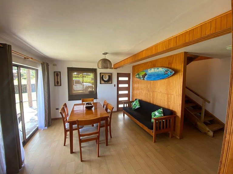 Cabaña frente al mar y con vista a los moai - Vaimiti