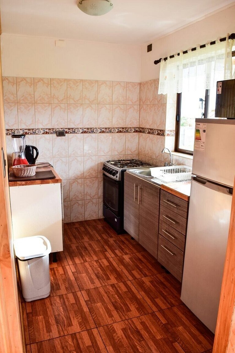 Cabaña Manoa con vista al mar