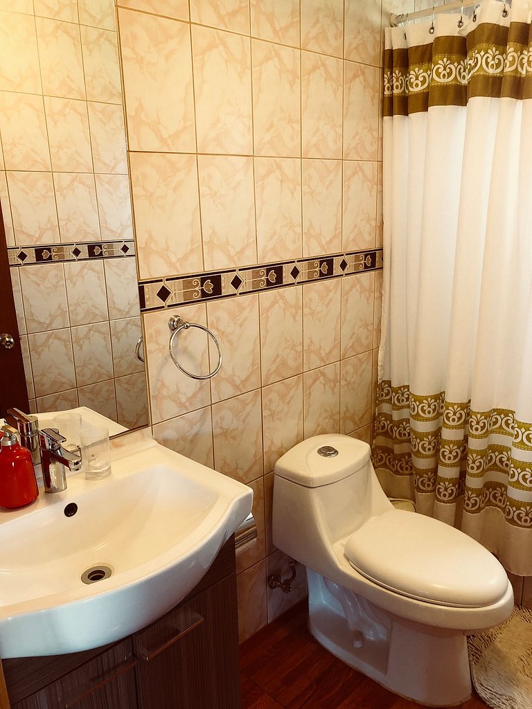 Cabaña Manoa con vista al mar