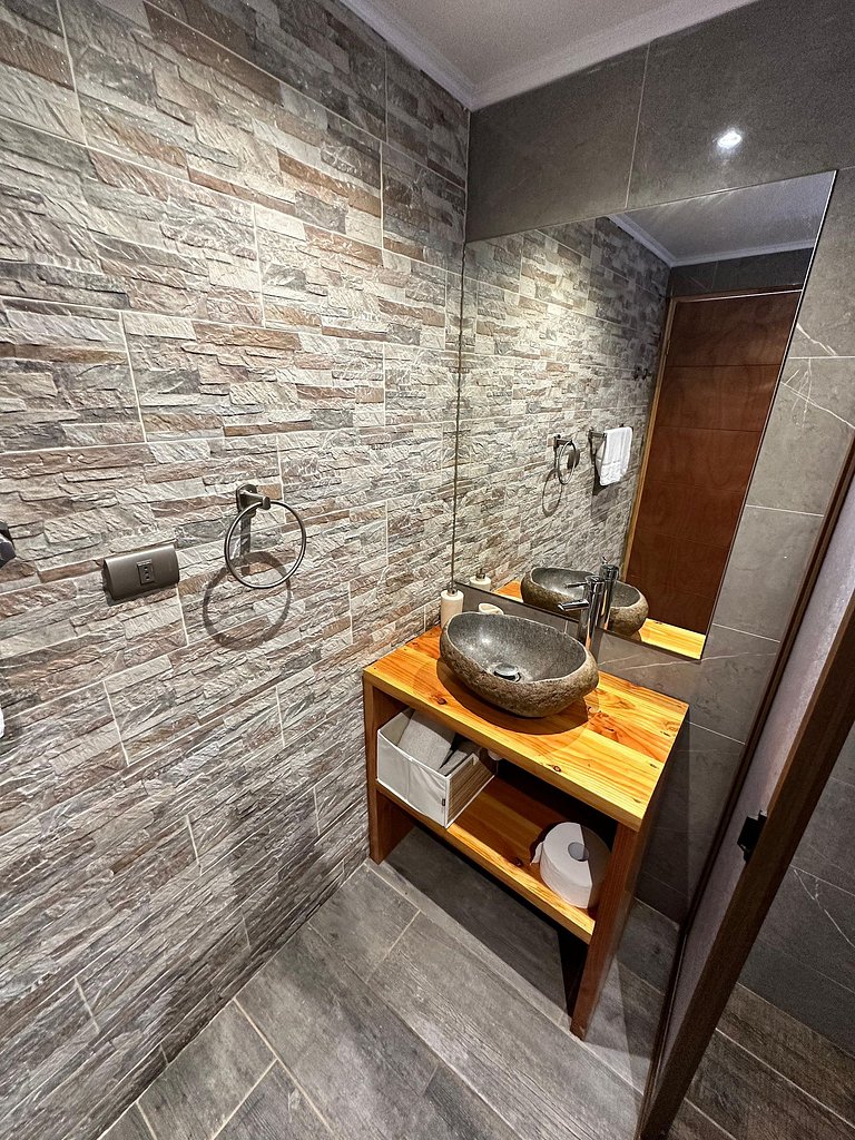 Habitación con cocina y baño privado