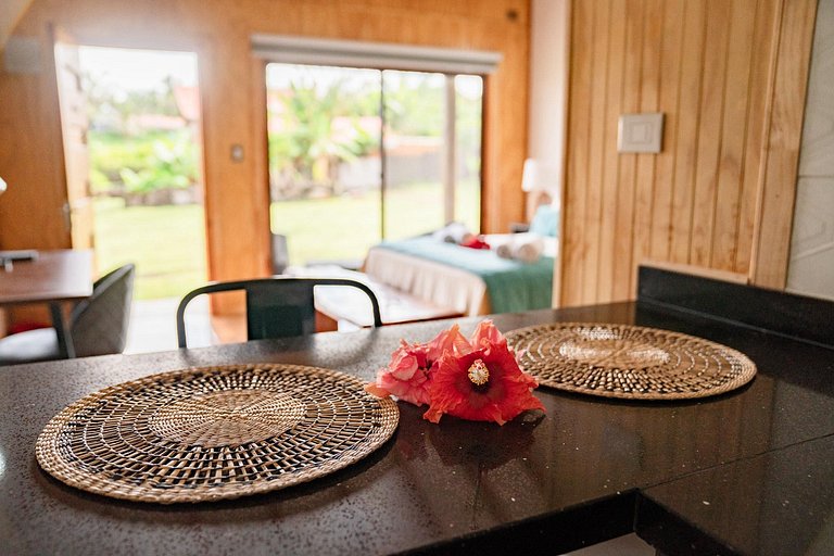 Habitación con cocina y baño privado